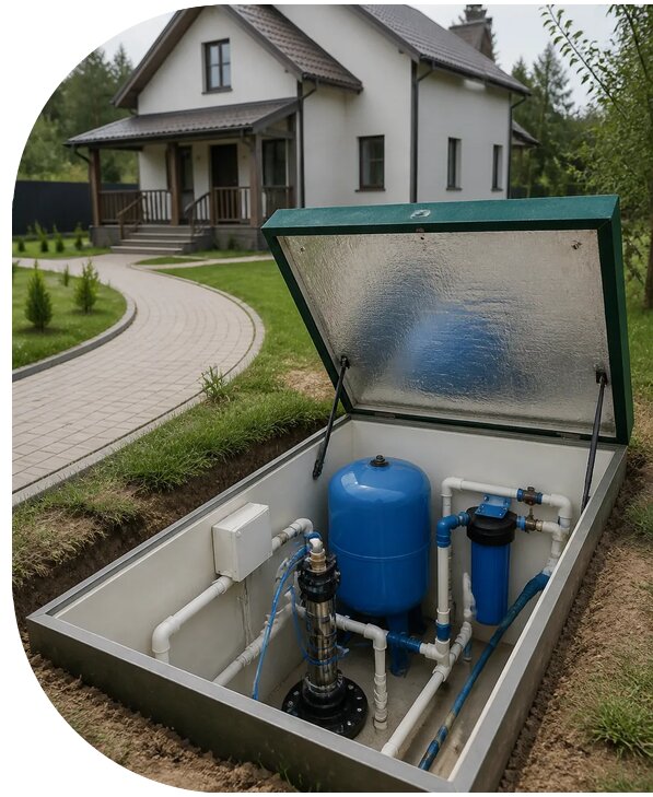 Автономное водоснабжение дома в Ефремах от 153675 р. | АПаруса-Фрм