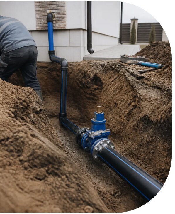 Подключение к центральному водопроводу частного дома в Ефремах