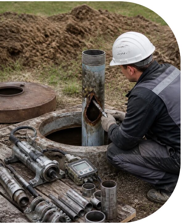 Ремонт обсадной колонны скважины в Ефремах с гарантией