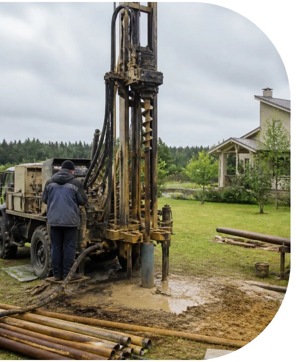 Бурение скважины для водоснабжения частного дома в Ефремах